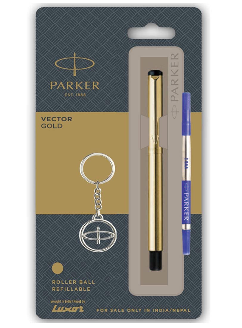 Parker Pen Est 1888 PARKER VECTOR GOLD ROLLER BALL PEN