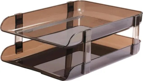OMEGA MILLENIUM OFFICE TRAY (SET OF 2 ) 1722-SMOKE – SEEMKART.COM