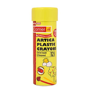 CAMEL PLASTIC CRYONS 12 SHADE TIN PACK