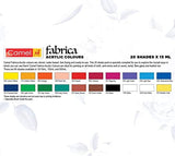 CAMEL FABRICA ACRYLIC COLOURS 15ML X 20 SHADES