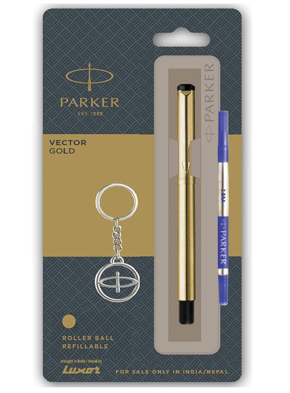 PARKER VECTOR GOLD ROLLER BALL PEN – - Main Image