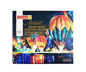 CAMEL ARTISTS' HEAVY BODY ACRYLIC COLOURS 40ML X 12 SHADES