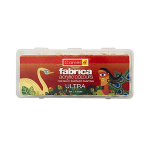CAMEL FABRICA ACRYLIC COLOURS 15ML X 10 SHADES
