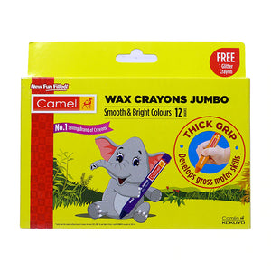Camel Wax Crayons Jumbo 12 shade