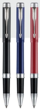 PARKER FOLIO STANDARD CHROME TRIM ROLLER BALL PEN –