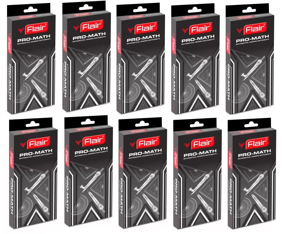 FLAIR PRO-MATH MATHEMATICAL INSTRUMENTS BOX – SEEMKART.COM
